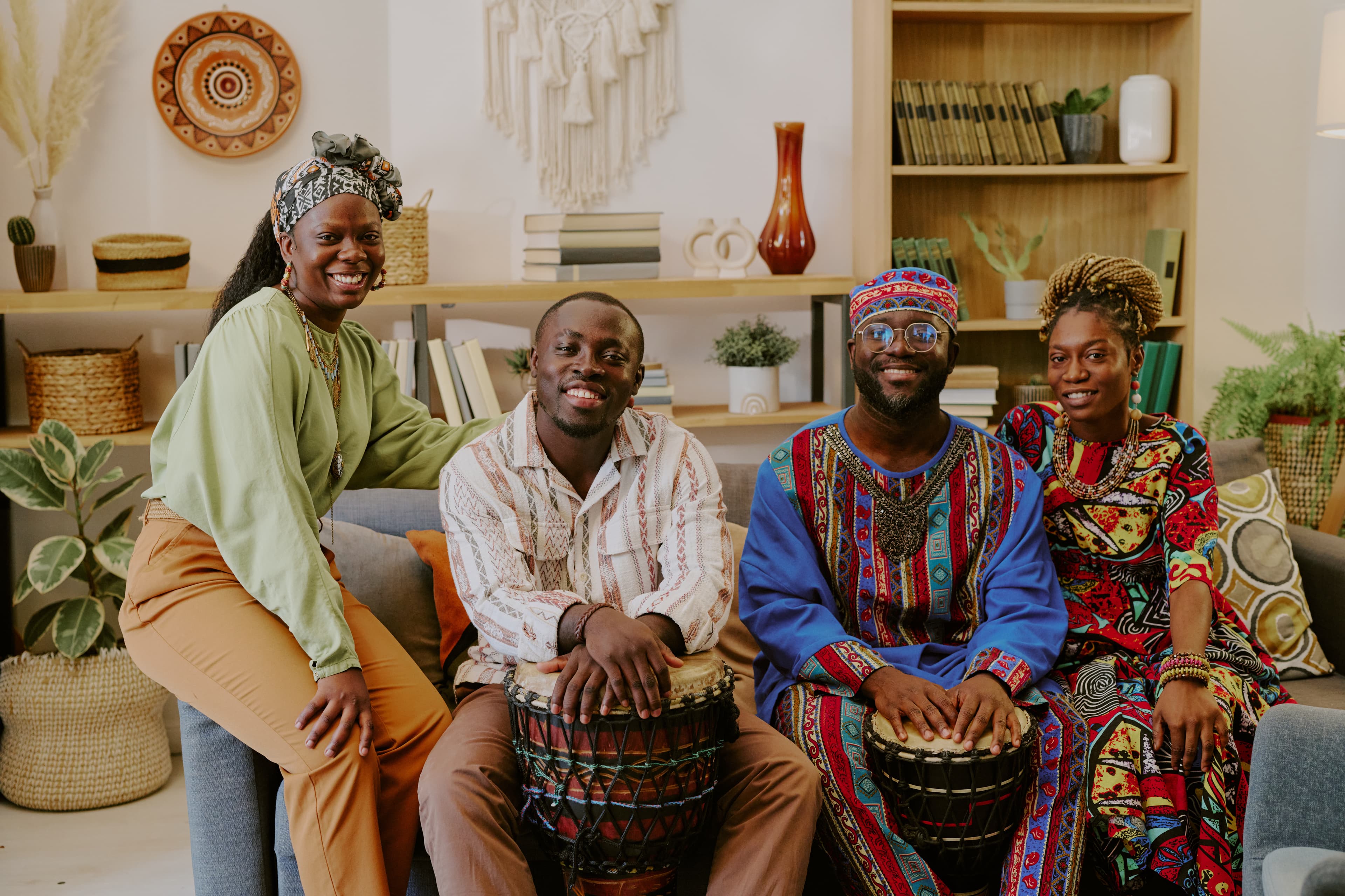 African community gathering and celebration